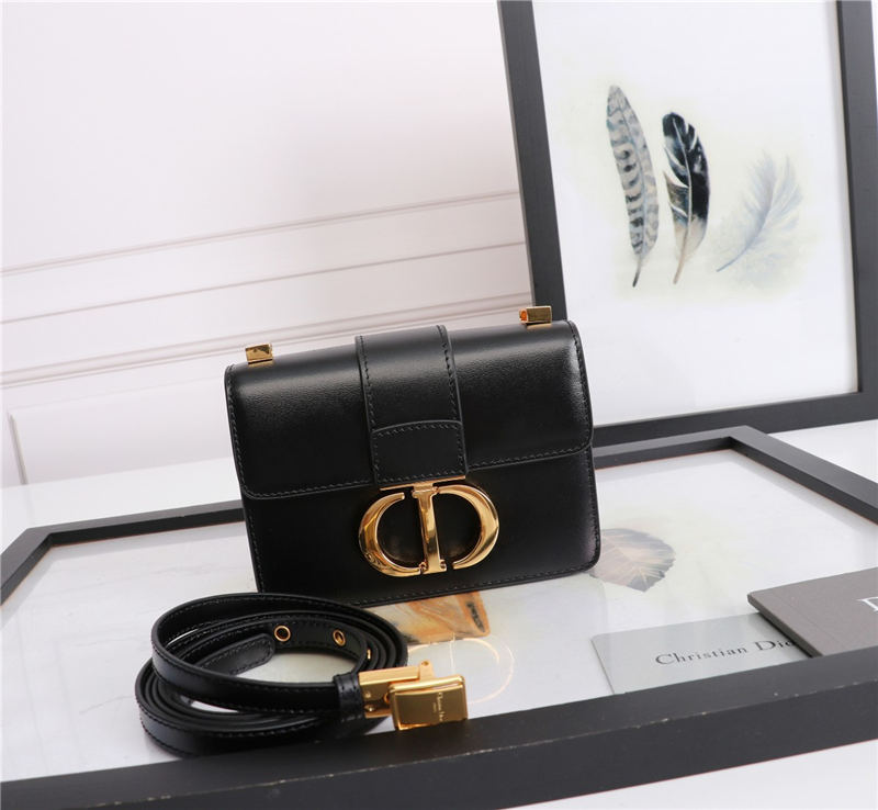 MICRO 30 MONTAIGNE BAG Box Calfskin Black High