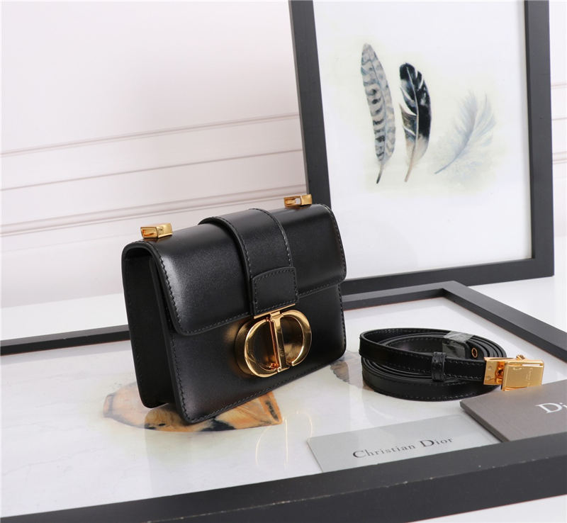 MICRO 30 MONTAIGNE BAG Box Calfskin Black High