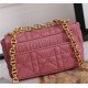 MICRO Dior CARO BAG Supple Cannage Calfskin Pink High