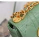 MICRO Dior CARO BAG Supple Cannage Calfskin Green High