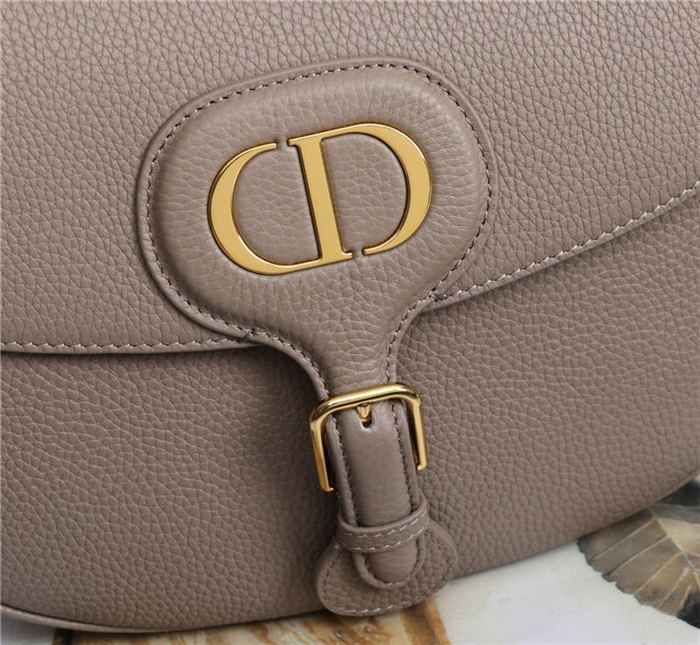 LARGE Dior BOBBY BAG Grained Calfskin Taupe High