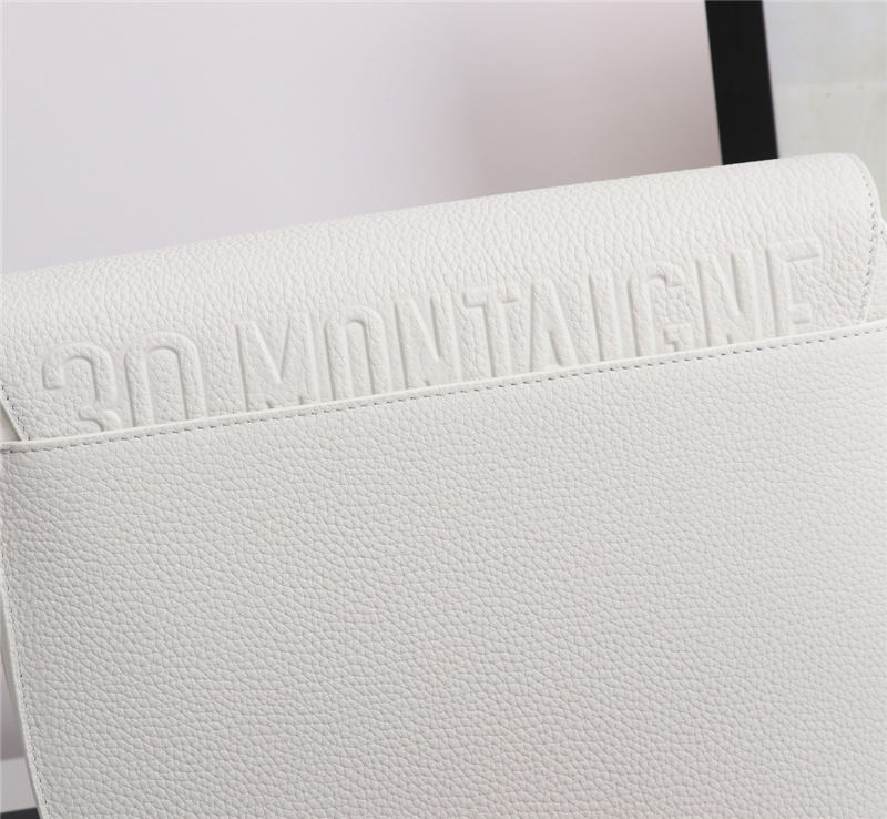 LARGE Dior BOBBY BAG Grained Calfskin White High