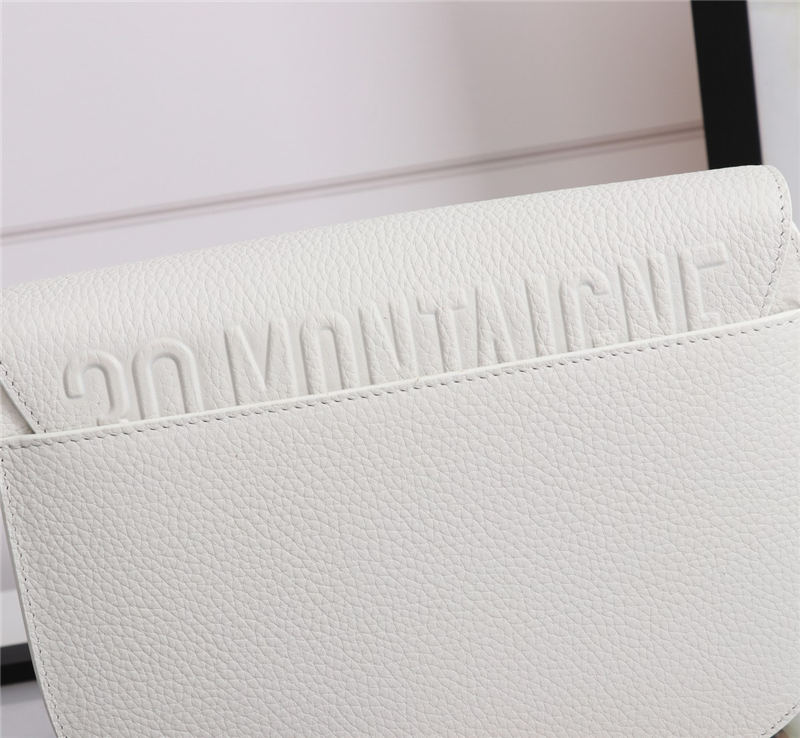 MEDIUM Dior BOBBY BAG Grained Calfskin White High