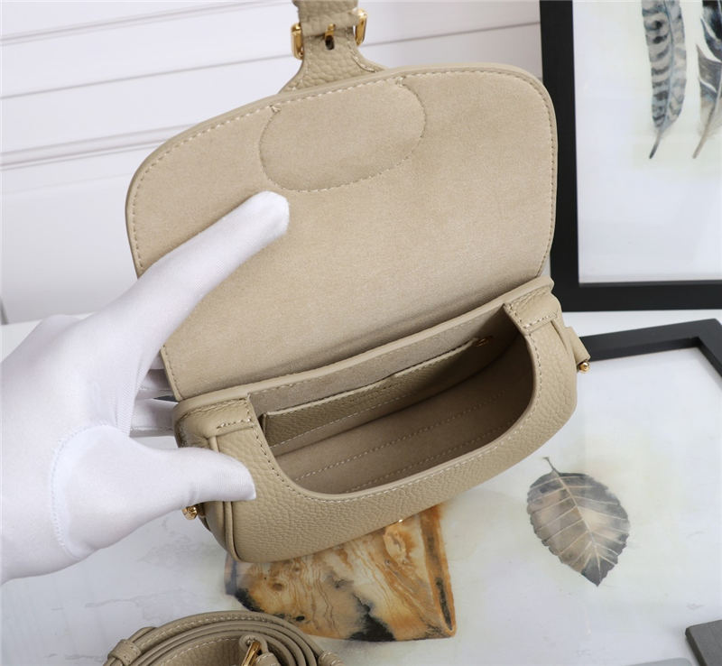 SMALL Dior BOBBY BAG Grained Calfskin Beige High