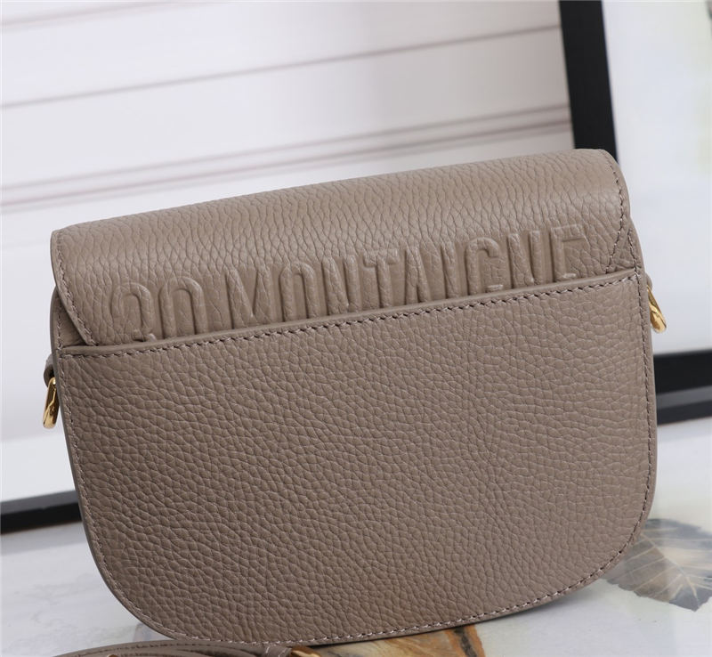 SMALL Dior BOBBY BAG Grained Calfskin Taupe High