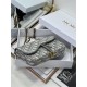 Saddle Pouch with Chain Dior Oblique Jacquard Grey High