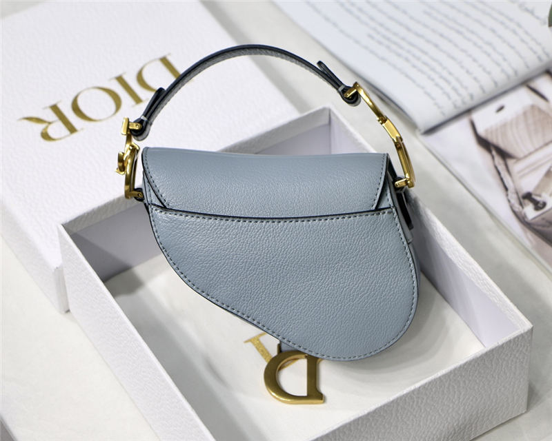 MICRO SADDLE BAG Goatskin Blue High