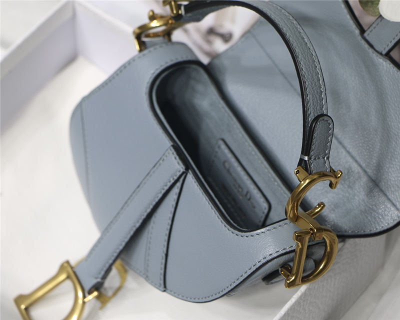 MICRO SADDLE BAG Goatskin Blue High