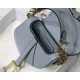 MICRO SADDLE BAG Goatskin Blue High