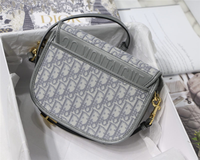 MEDIUM Dior BOBBY BAG Dior Oblique Jacquard Grey High