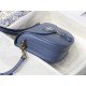 MEDIUM Dior BOBBY BAG Box Calfskin Denim Blue High