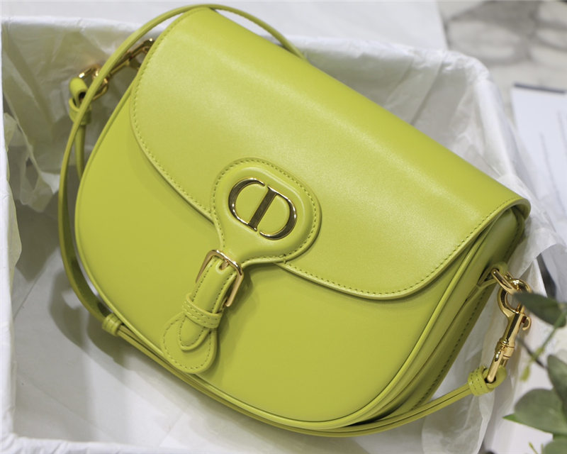 MEDIUM Dior BOBBY BAG Box Calfskin Lime High