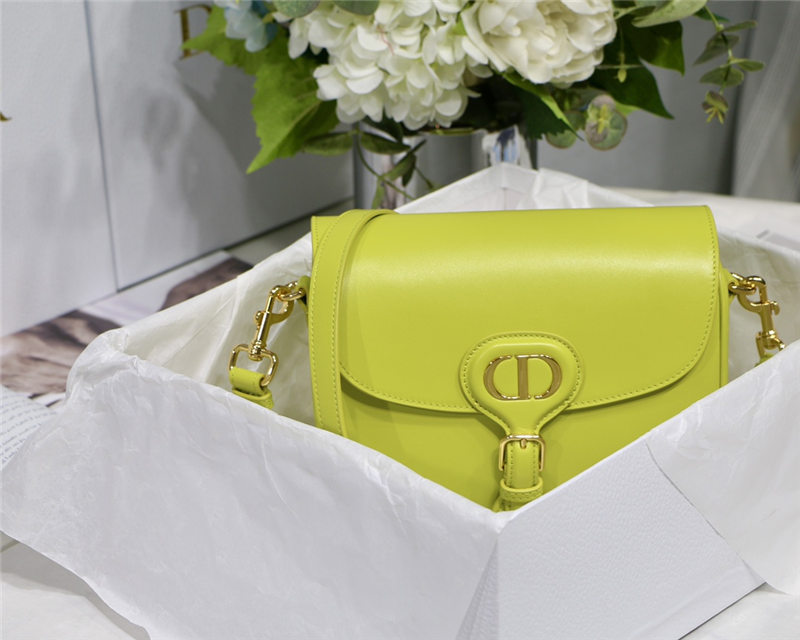 MEDIUM Dior BOBBY BAG Box Calfskin Lime High