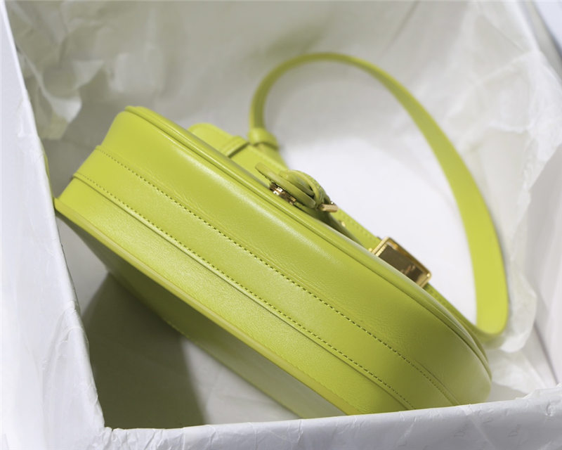 MEDIUM Dior BOBBY BAG Box Calfskin Lime High