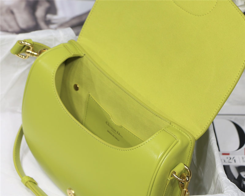 MEDIUM Dior BOBBY BAG Box Calfskin Lime High