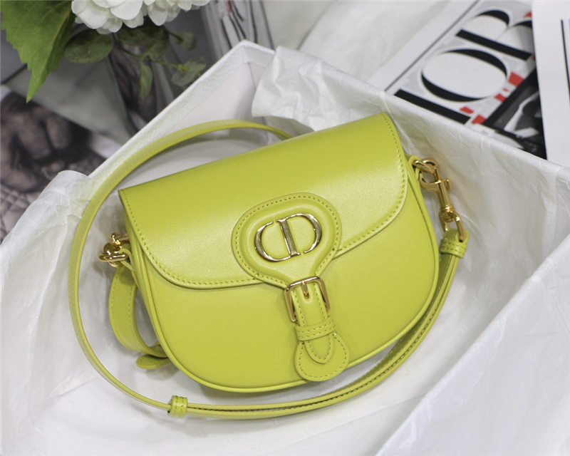 SMALL Dior BOBBY BAG Box Calfskin Lime High