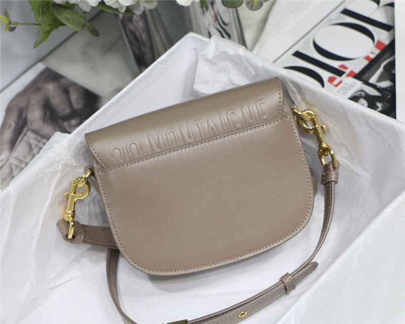 SMALL Dior BOBBY BAG Box Calfskin Taupe High