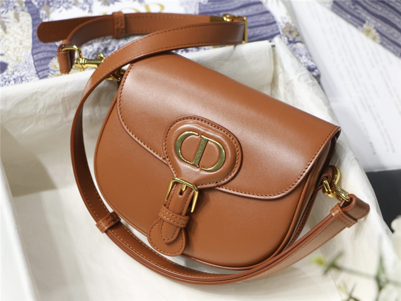 SMALL Dior BOBBY BAG Box Calfskin Tan High