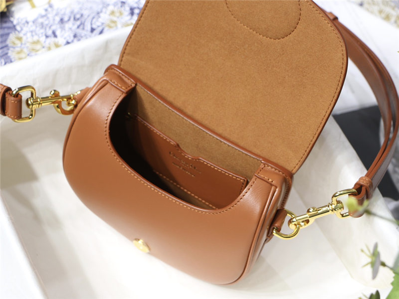 SMALL Dior BOBBY BAG Box Calfskin Tan High