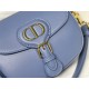 SMALL Dior BOBBY BAG Box Calfskin Denim Blue High