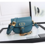 SMALL Dior BOBBY BAG Box Calfskin Steel Blue High