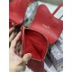 SADDLE MULTIFUNCTIONAL POUCH Supple Cannage Calfskin Red High