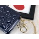 LADY Dior POUCH Patent Cannage Calfskin Indigo Blue High