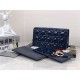 LADY Dior POUCH Patent Cannage Calfskin Indigo Blue High