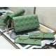 LADY Dior POUCH Patent Cannage Calfskin Green High