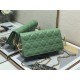 LADY Dior POUCH Patent Cannage Calfskin Green High