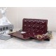 LADY Dior POUCH Patent Cannage Calfskin Burgundy High