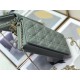 LADY Dior POUCH Cannage Lambskin Grey-Green High