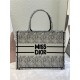 MEDIUM Dior BOOK TOTE Miss Dior Allover Embroidery Khaki High