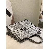 LARGE Dior BOOK TOTE Miss Dior Allover Embroidery Khaki High