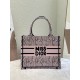 SMALL Dior BOOK TOTE Miss Dior Allover Embroidery Pink High