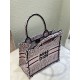 SMALL Dior BOOK TOTE Miss Dior Allover Embroidery Pink High