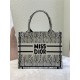 SMALL Dior BOOK TOTE Miss Dior Allover Embroidery Khaki High