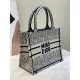 SMALL Dior BOOK TOTE Miss Dior Allover Embroidery Khaki High