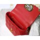 SMALL Dior CARO BAG Supple Cannage Calfskin Red High