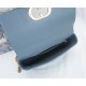 LARGE Dior CARO BAG Supple Cannage Calfskin Sky Blue High