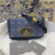 SMALL Dior CARO BAG Denim Blue High