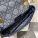 SMALL Dior CARO BAG Denim Blue High