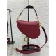 Mini SADDLE BAG Grained Calfskin Wine High