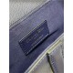 Mini SADDLE BAG Grained Calfskin Navy Blue High