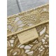 LARGE Dior BOOK TOTE D-Lace Embroidery with Macramé Effect High