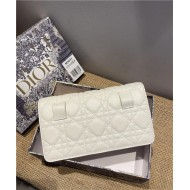 Dior CARO BELT POUCH WITH CHAIN Supple Cannage Calfskin Latte High