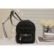 MINI Dior BACKPACK Cannage Lambskin Black High