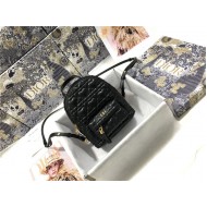 MINI DiorAMOUR Dior BACKPACK Cannage Lambskin with Heart Motif Black High