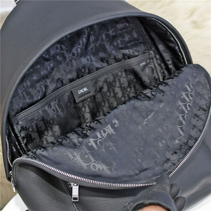 Dior RIDER BACKPACK Grained Calfskin Black High