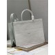 LARGE Dior BOOK TOTE Embroidery with Macramé Effect High